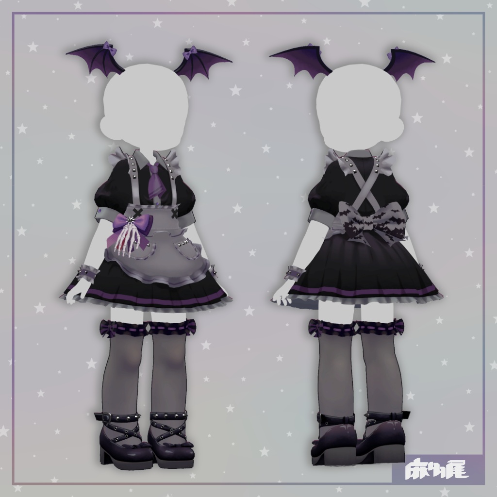 【キプフェル用】ハロウィンメイド服 -The SUGER CURSE cafe-
