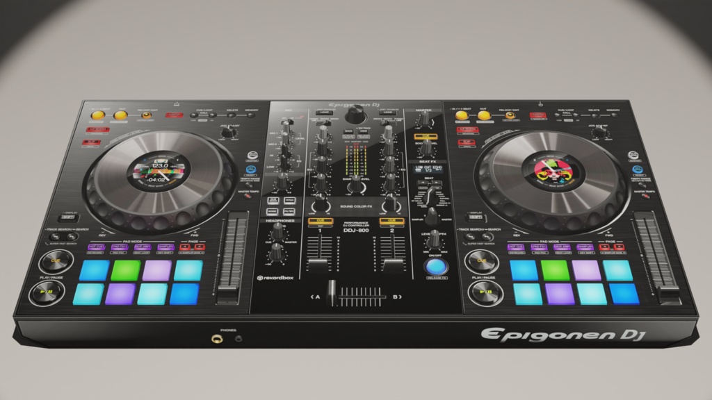 【VRChat想定】DDJ-800 3Dモデル