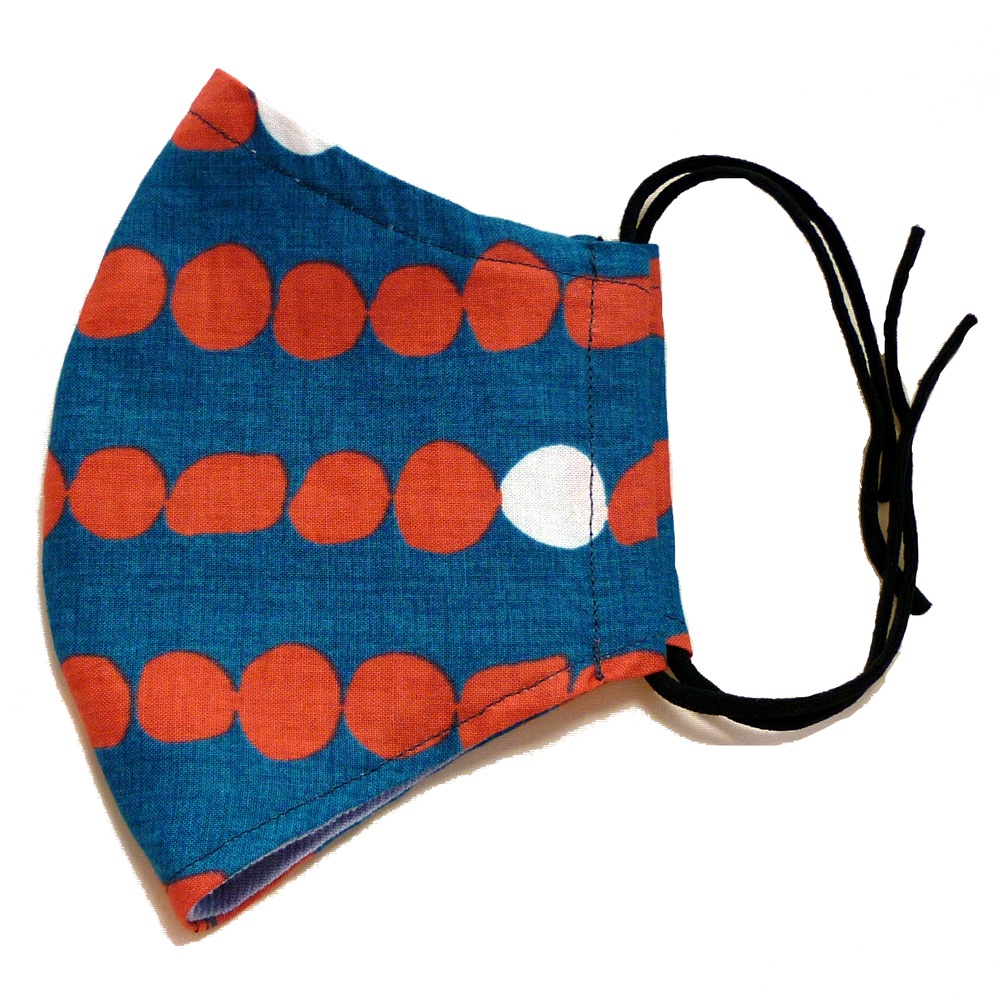 リモラブ 美々先生 マスク 色違い(石柄 ブルー)