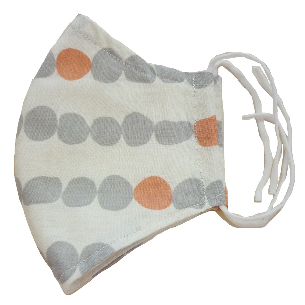 リモラブ 美々先生 マスク 色違い(石柄 白)