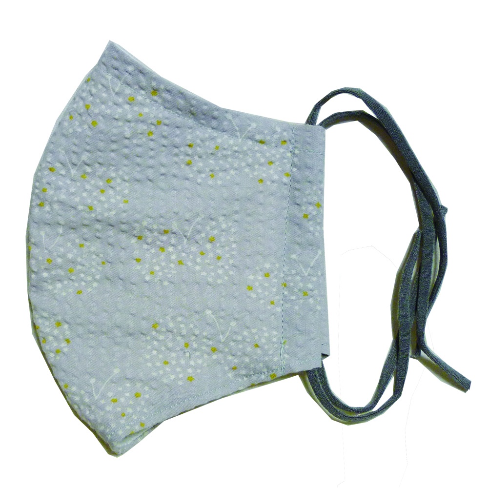 涼しい夏マスク ⑩ちょうちょ グレー