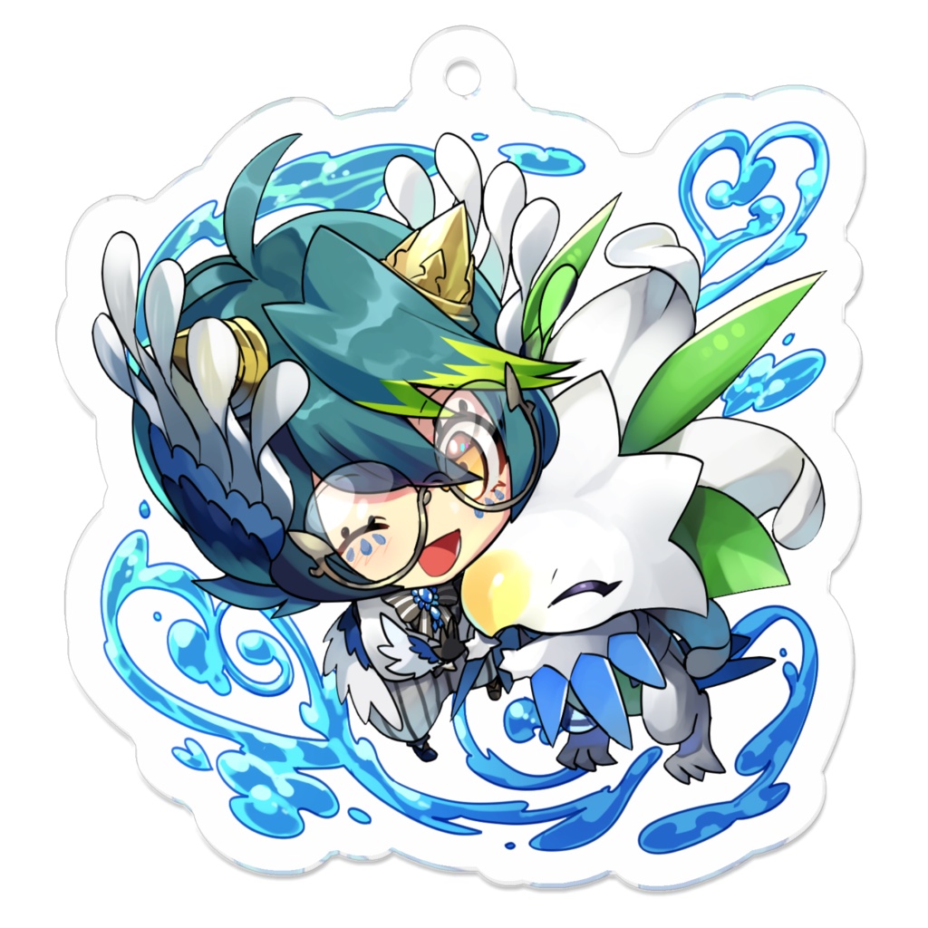 創作キャラ ガブリエルとユーリー アクリルフィギュア