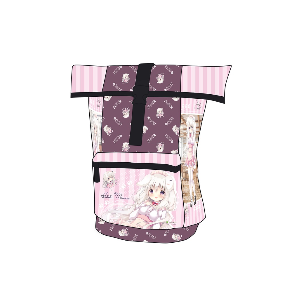 あまいろショコラータ】ロールトップリュック「苺華」 - きゃべつ