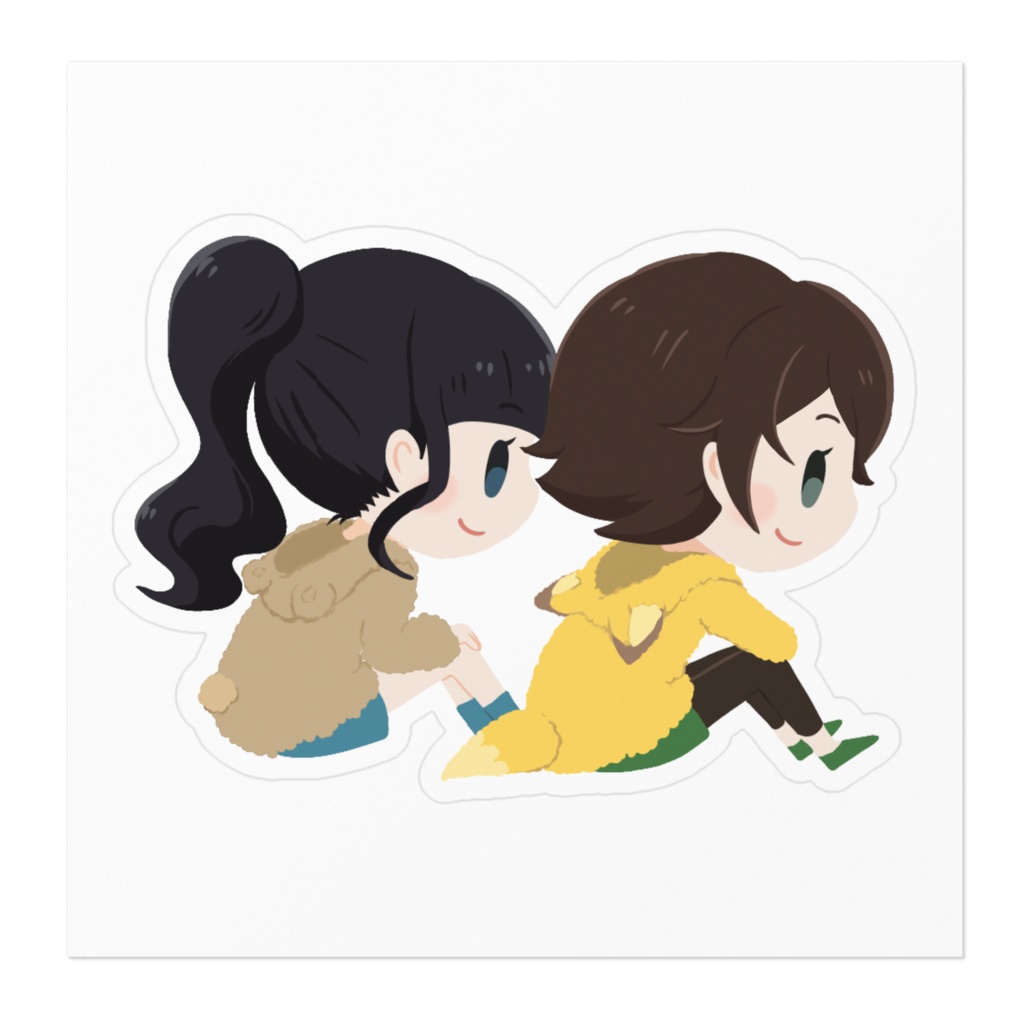 SATiiS ステッカー(YUNa&れぃな)