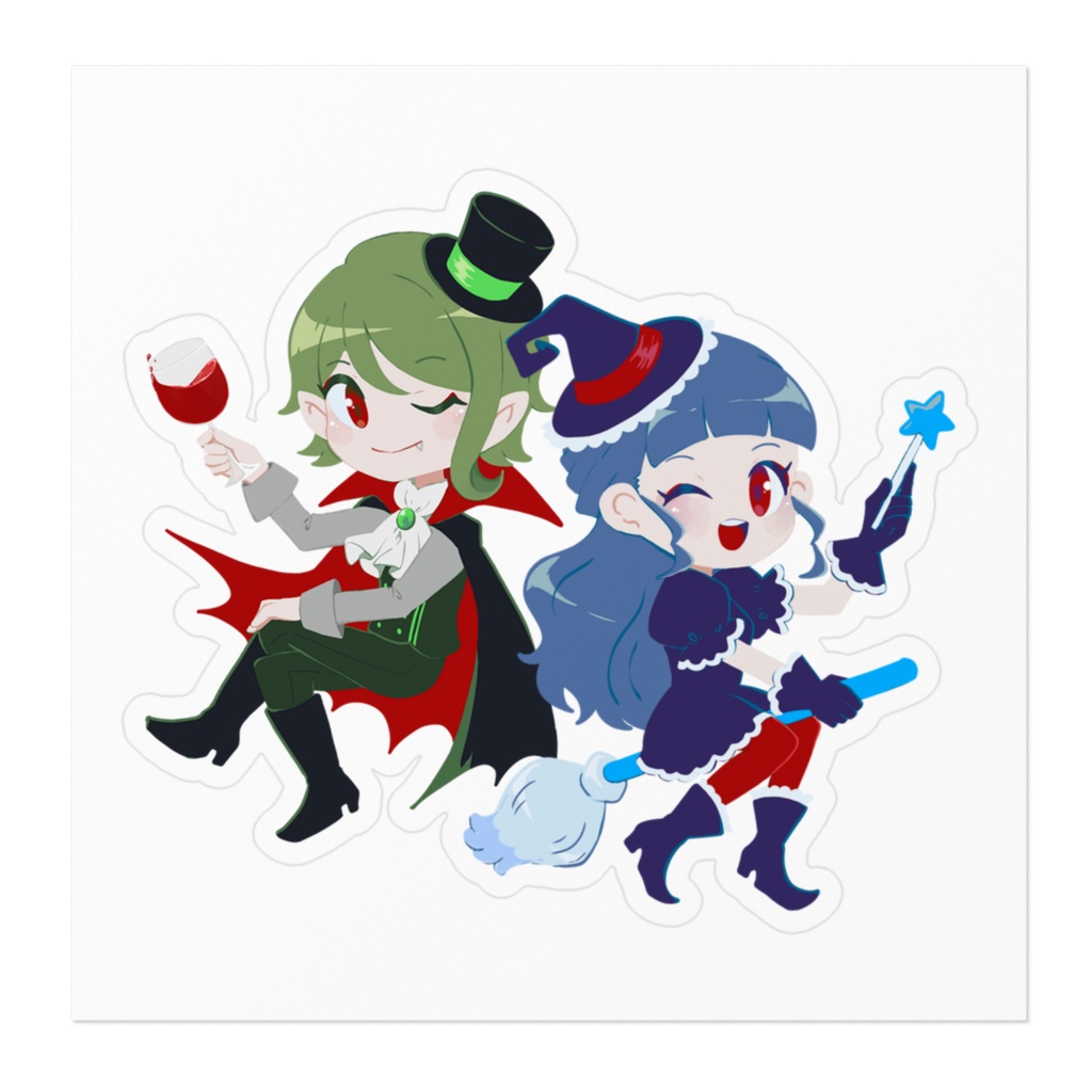 SATiiS ステッカー (ハロウィンYUNa&れぃな)