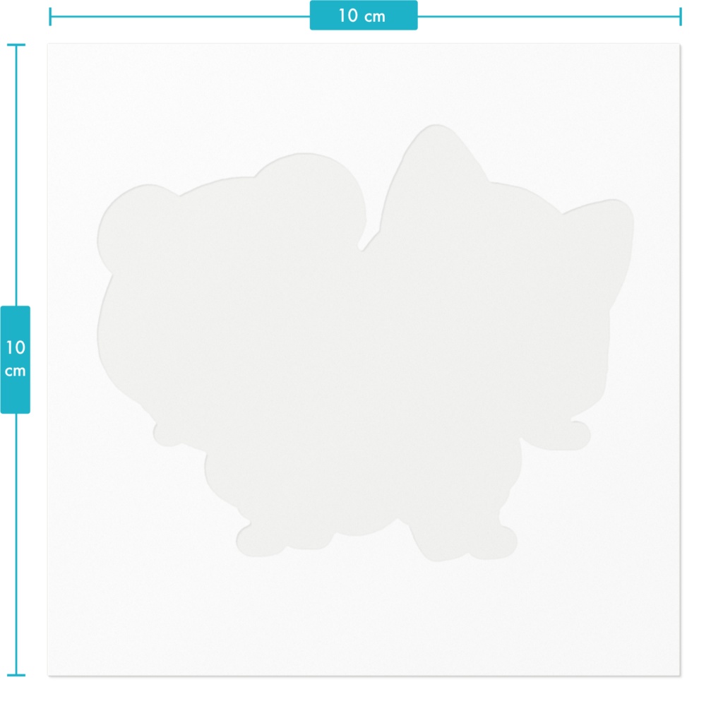 SATiiSステッカー(キツネYUNa&くまれぃな)