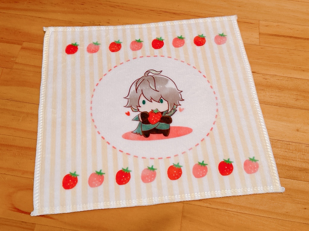 ばぶゼンのいちごタオル🍓
