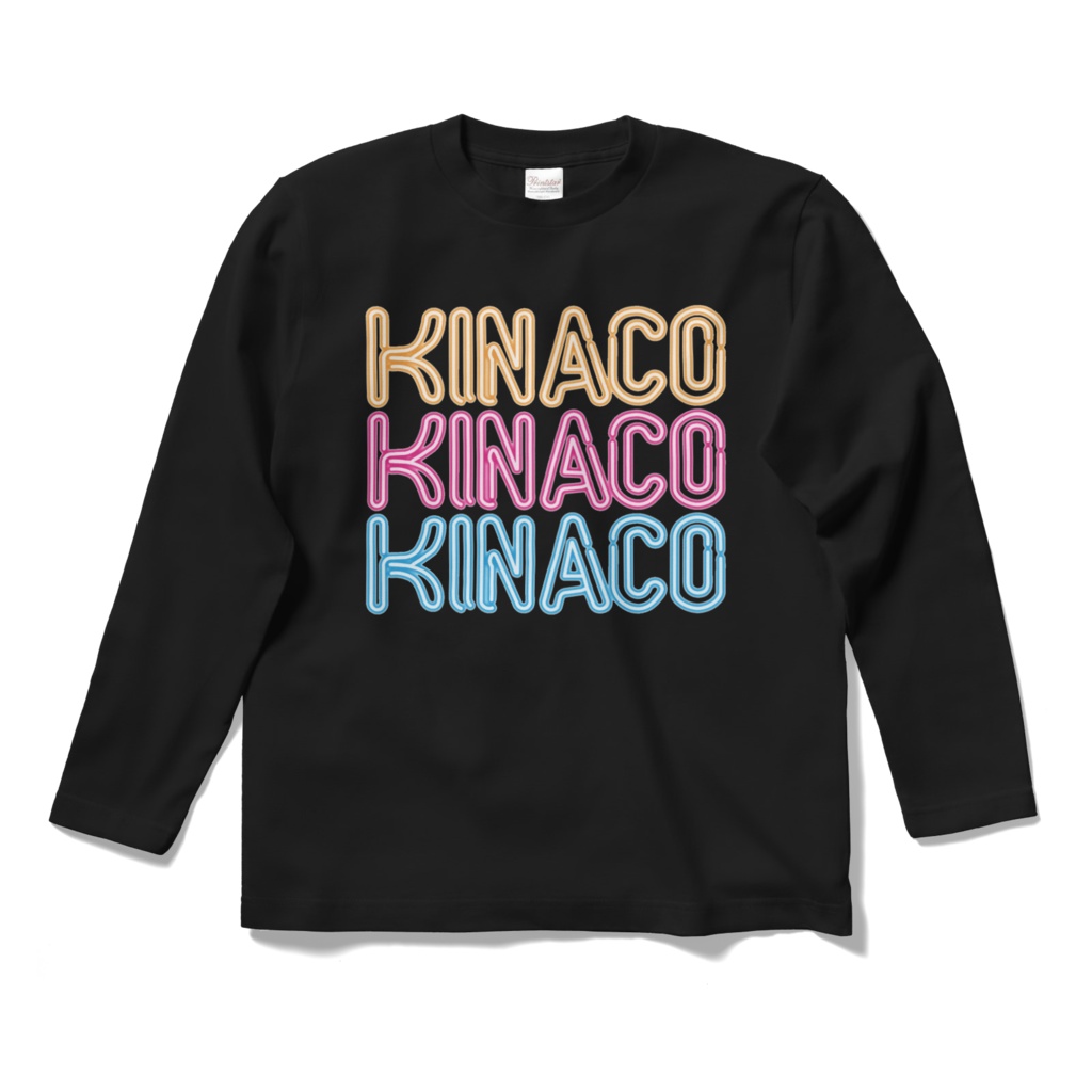 KINACOネオンサインロングスリーブTシャツ
