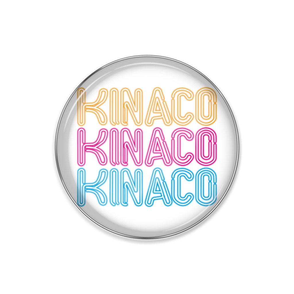 KINACOネオンサインピンバッジ