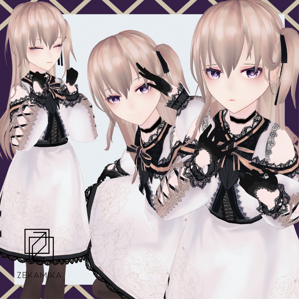 VRoid製vrm3Dモデル | 『opia』