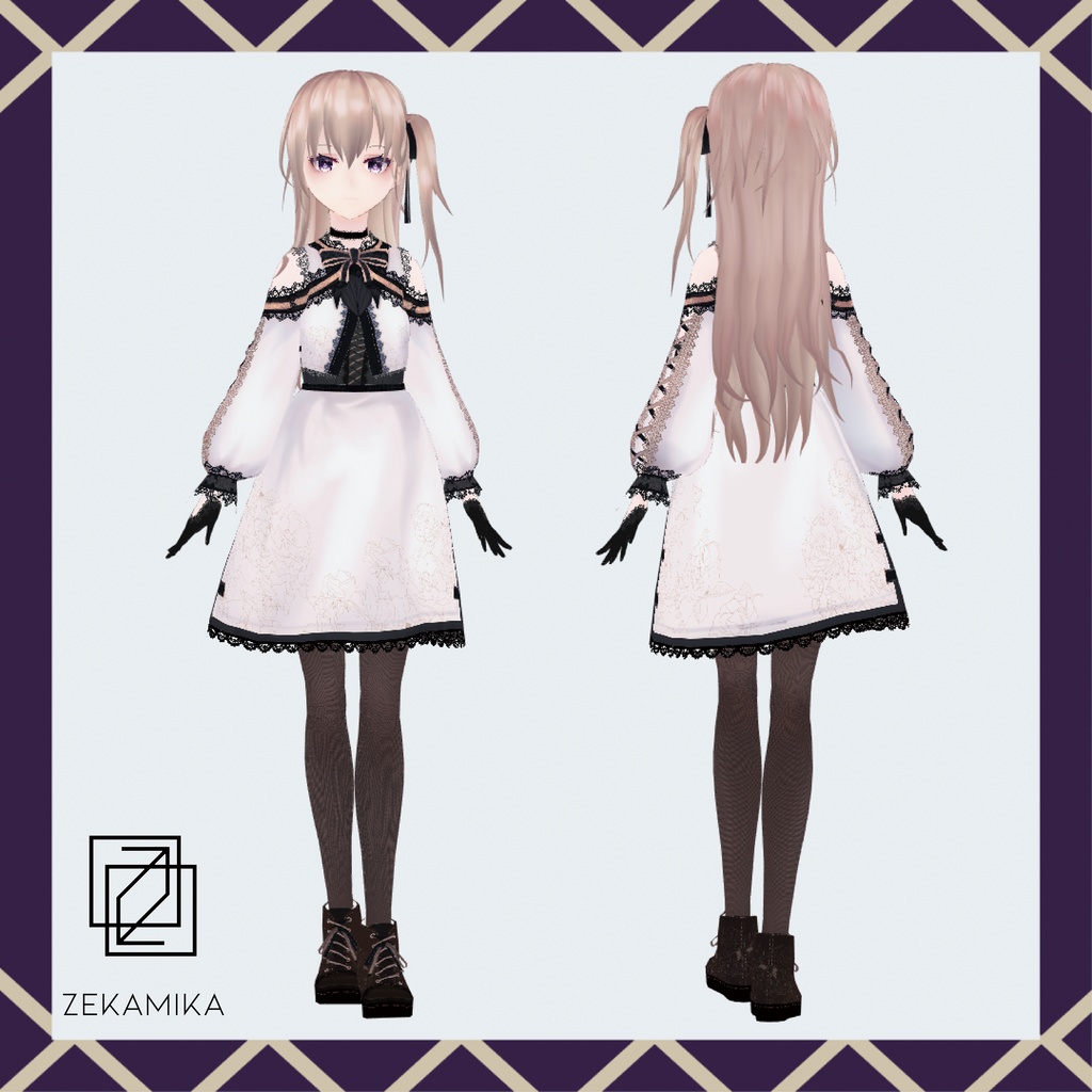 VRoid製vrm3Dモデル | 『opia』