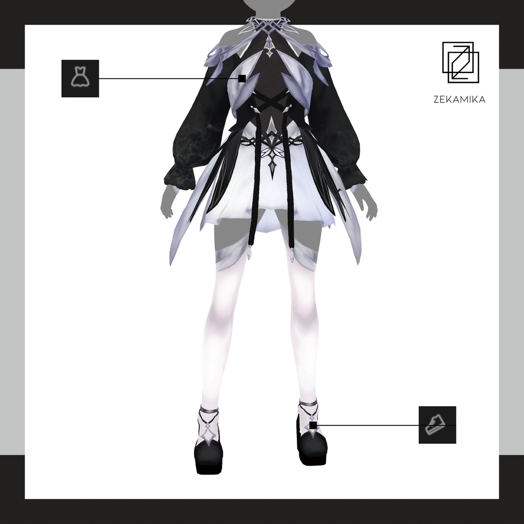 Vroid studio(正式版)用 | 服テクスチャセット『mtl - cloth』