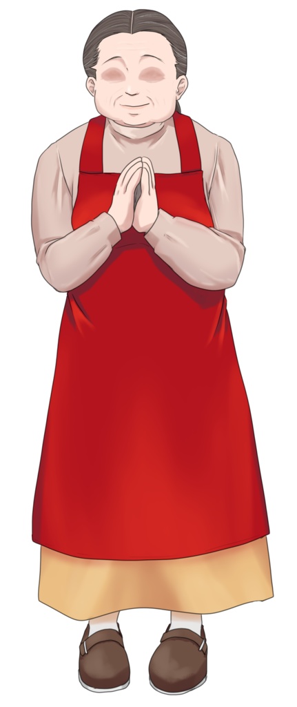 【立ち絵素材】中年女性_NPC向