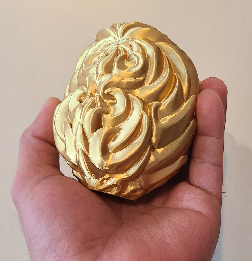 達磨-金- （Mad Mini Daruma）高さ10cm【インテリア　クールな置物　３Dプリンター　オブジェ】