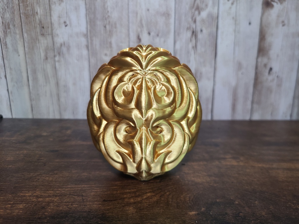 達磨-金- (Mad Mini Daruma)高さ10cm【インテリア クールな置物 3Dプリンター オブジェ】