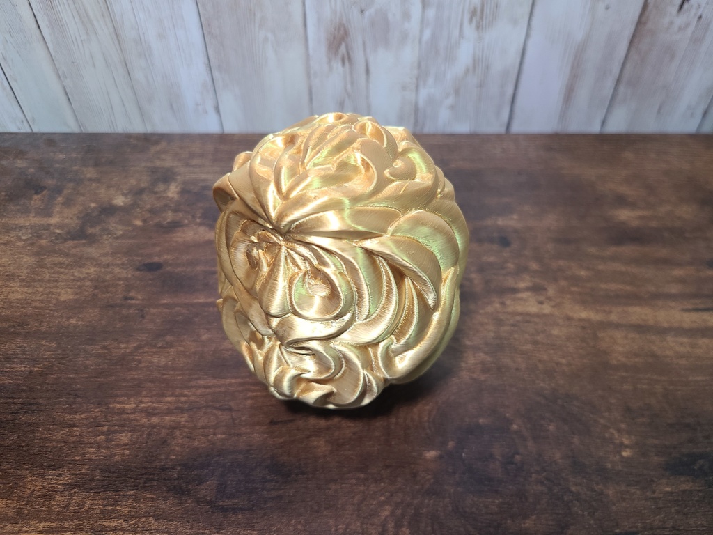 達磨-金- (Mad Mini Daruma)高さ10cm【インテリア クールな置物 3Dプリンター オブジェ】