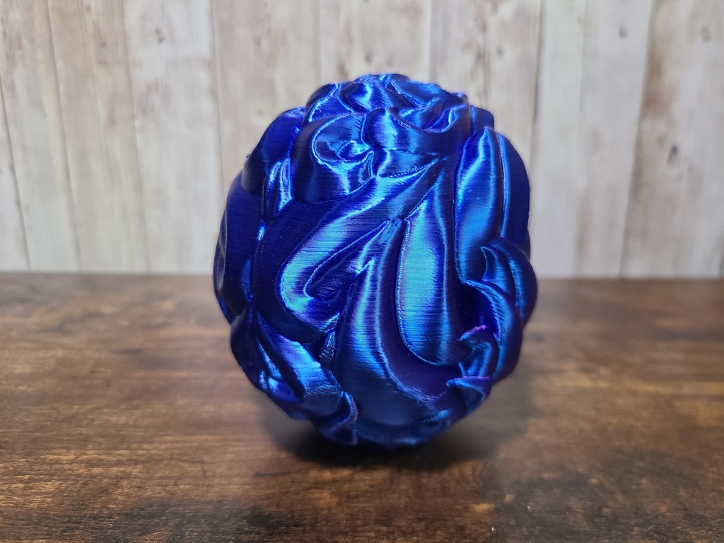 達磨-紫×ブルー- (Mad Mini Daruma)高さ10cm【インテリア クールな置物 3Dプリンター オブジェ】