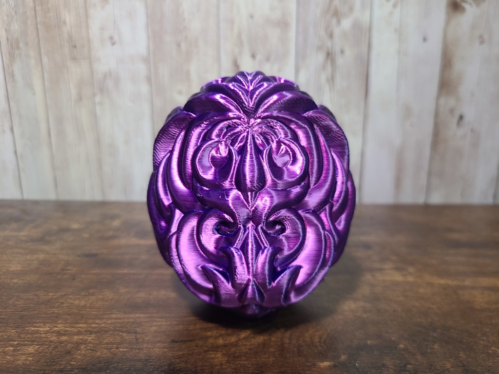 達磨-紫×ブルー- (Mad Mini Daruma)高さ10cm【インテリア クールな置物 3Dプリンター オブジェ】