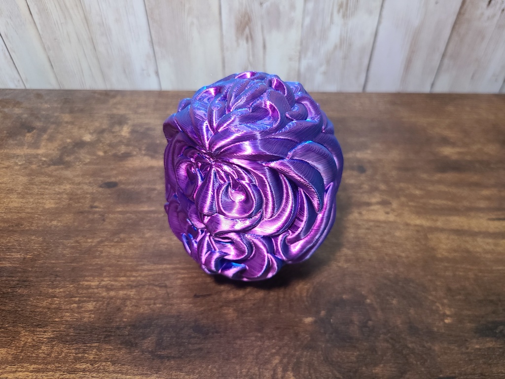 達磨-紫×ブルー- (Mad Mini Daruma)高さ10cm【インテリア クールな置物 3Dプリンター オブジェ】