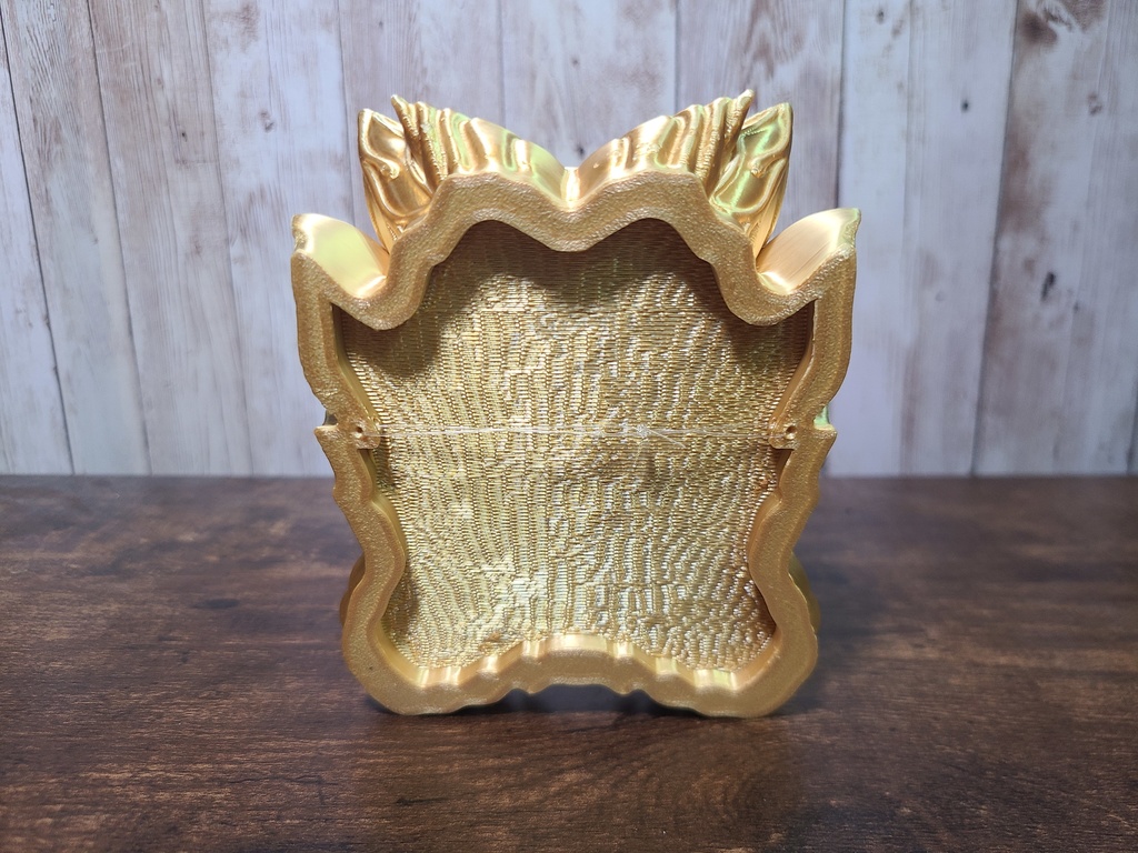 鬼瓦-金- (Mad Mini Onigawara)高さ12.5cm【インテリア クールな壁掛け 3Dプリンター】