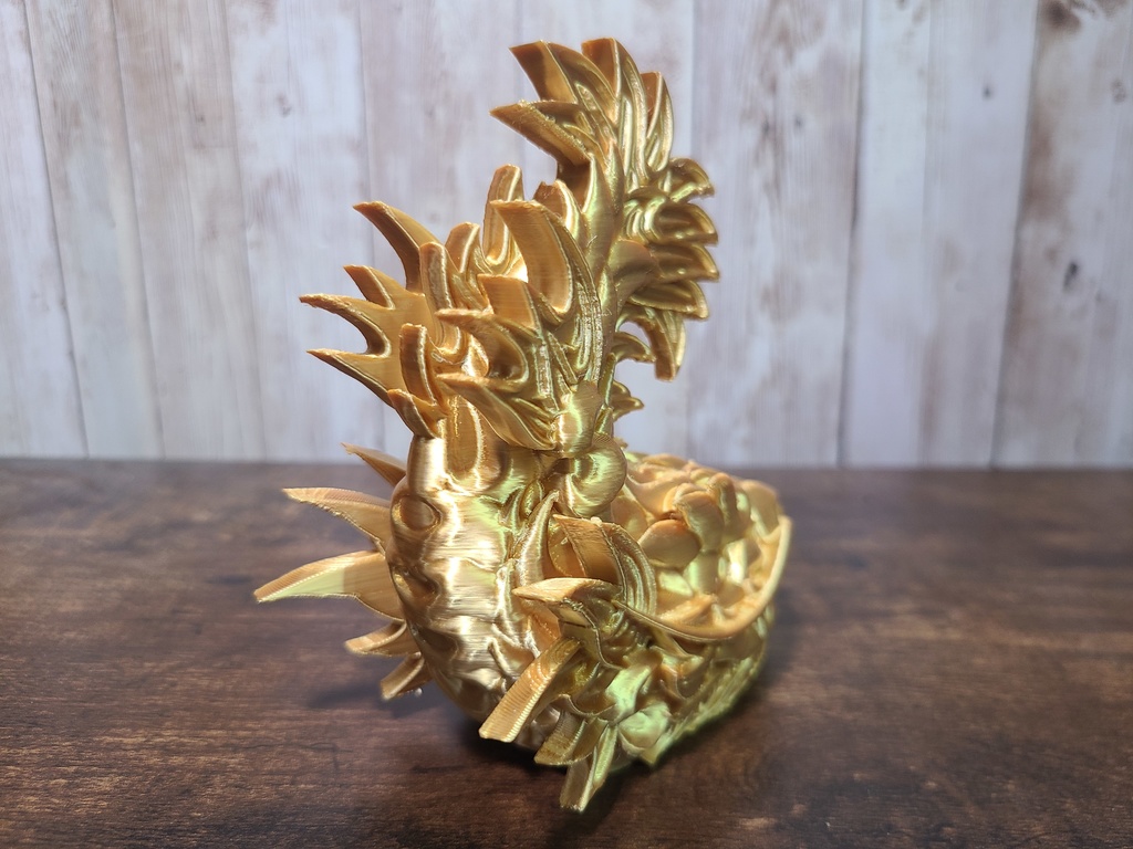 シャチホコ-金- (Mad Mini Syatihoko)高さ12cm【インテリア クールな置物 3Dプリンター】