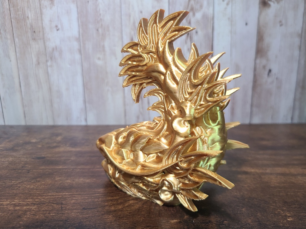 シャチホコ-金- (Mad Mini Syatihoko)高さ12cm【インテリア クールな置物 3Dプリンター】