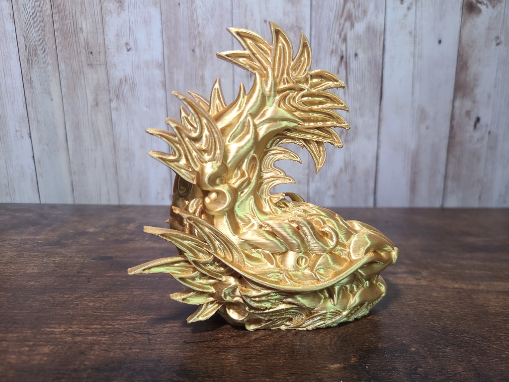 シャチホコ-金- (Mad Mini Syatihoko)高さ12cm【インテリア クールな置物 3Dプリンター】