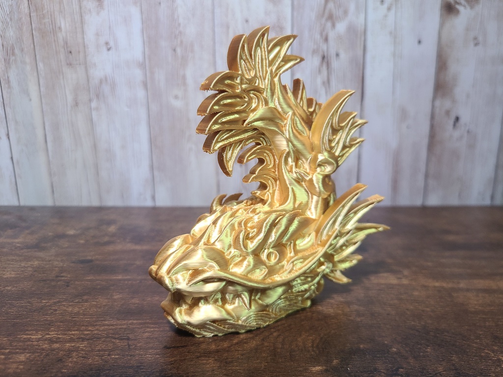 シャチホコ-金- (Mad Mini Syatihoko)高さ12cm【インテリア クールな置物 3Dプリンター】