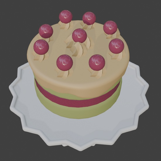 手作りケーキ5台セット~お皿付き~