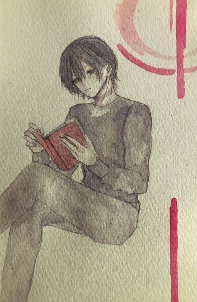 水彩原画『知識。』