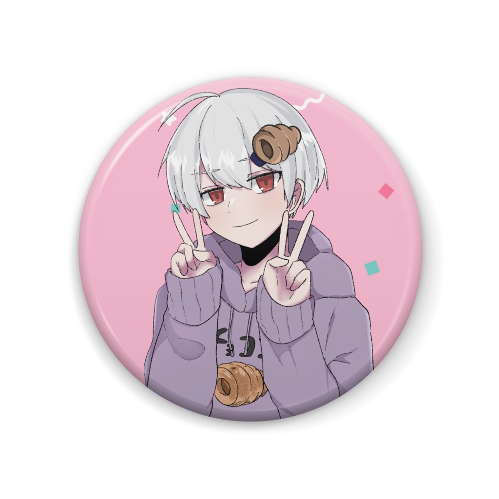 チョココロネ缶バッチ②