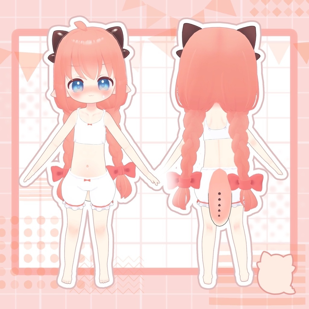 オリジナル3Dモデル  「リィ」 - Lii - ver.2.01【Quest対応済】