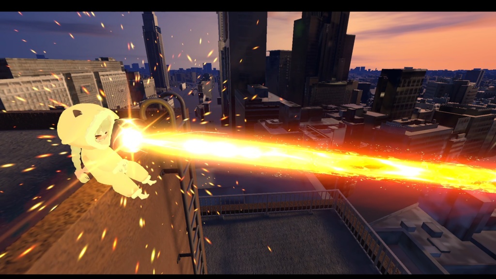 【VRChat想定・MA対応】狛犬式・熱線放射ギミック