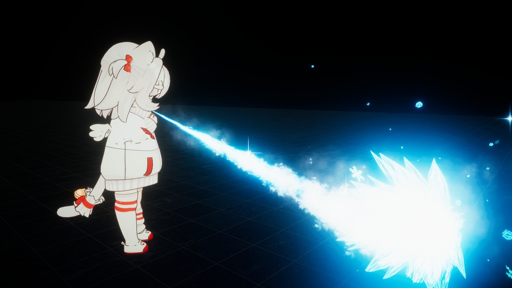 【VRChat想定・MA対応】狛犬式・氷結吐息ギミック