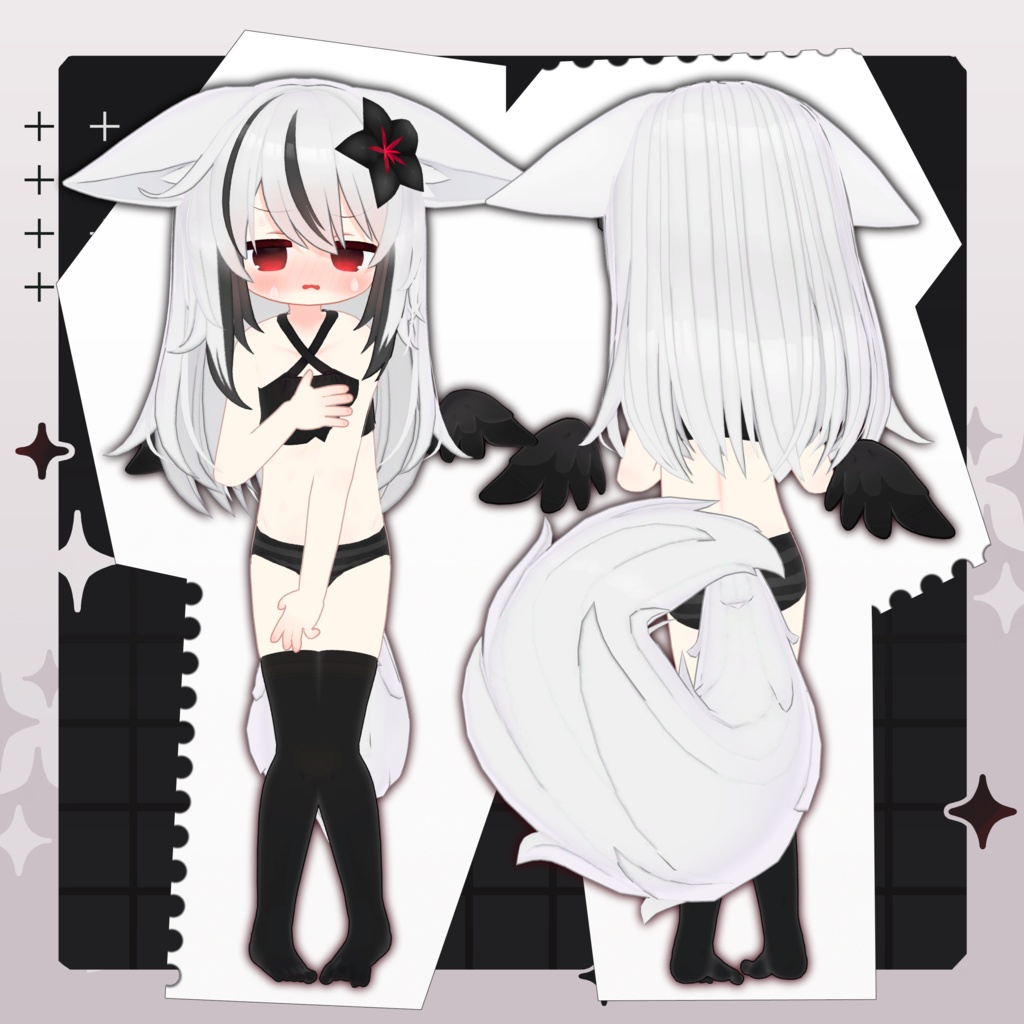 オリジナル3Dモデル「ネメシス」-Nemesis- ver.1.11【Quest・Cluster・VRM対応】