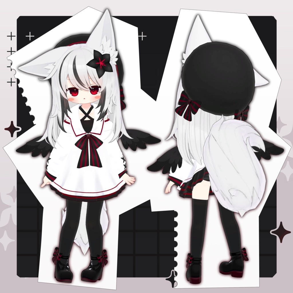 オリジナル3Dモデル「ネメシス」-Nemesis- ver.1.11【Quest・Cluster・VRM対応】