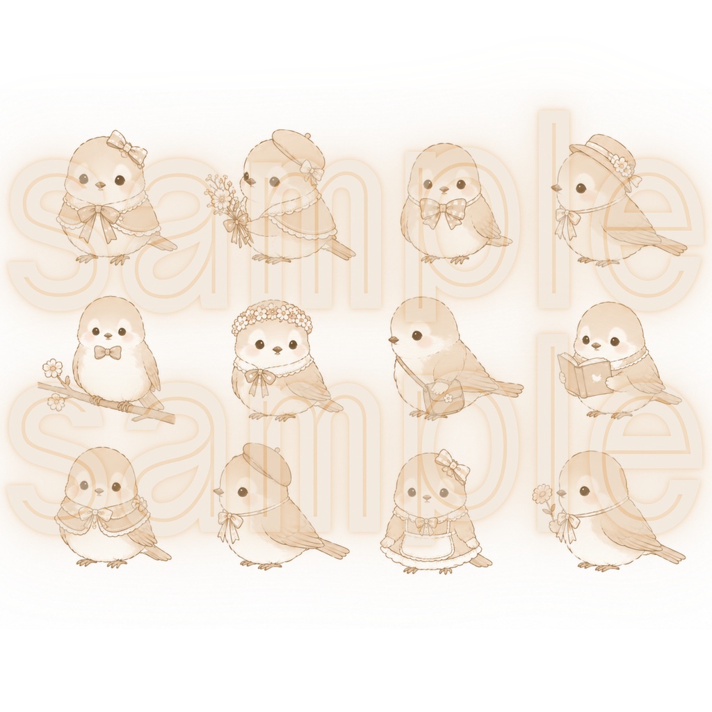 かわいい動物素材集 132種類|犬、ねこ、うさぎ、りす、おおかみ、ハムスター、アルパカ、ことり、ユニコーン、ひつじ、鹿|透明背景PNG|水彩クリップアート