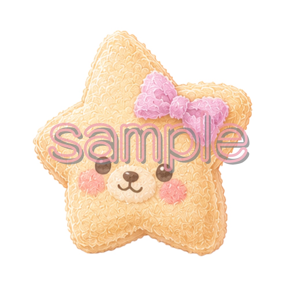 ゆめかわスイーツクリップアート 9種類セット|くま・アイス・ドーナツ|透明背景PNG