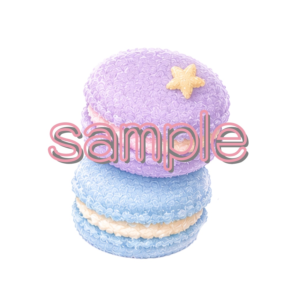 ゆめかわスイーツクリップアート 9種類セット|くま・アイス・ドーナツ|透明背景PNG