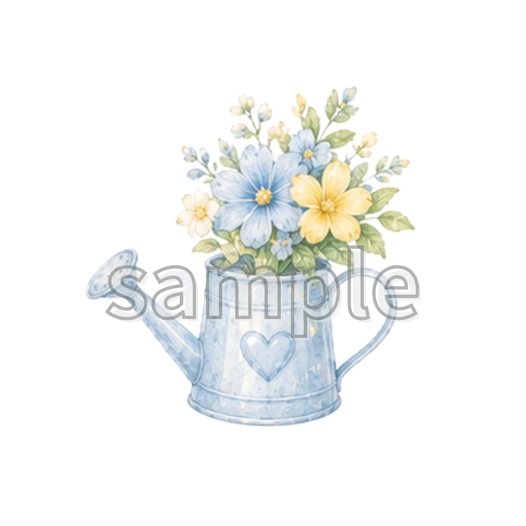 水色・黄色 うさぎ・りす・いるか・ひつじ・小鳥・ペンギン・85点CLIPart・クリップアート