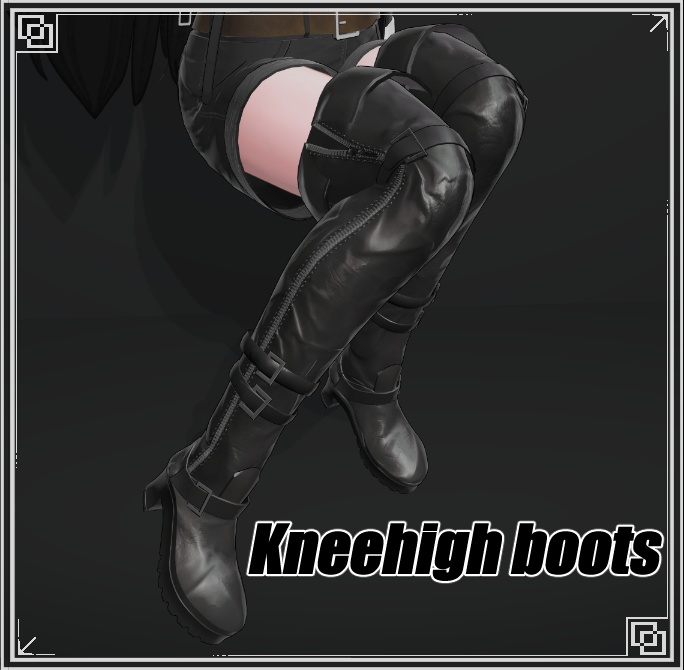 【9アバター対応】ニーハイブーツ - Kneehigh boots -