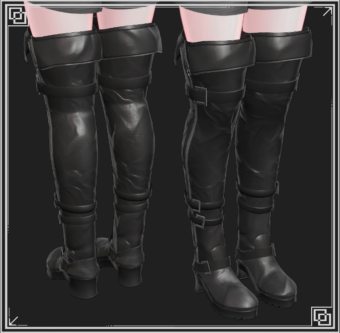 【9アバター対応】ニーハイブーツ - Kneehigh boots -