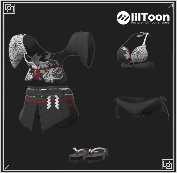 【7アバター対応】和風水着-涼夏- MA対応