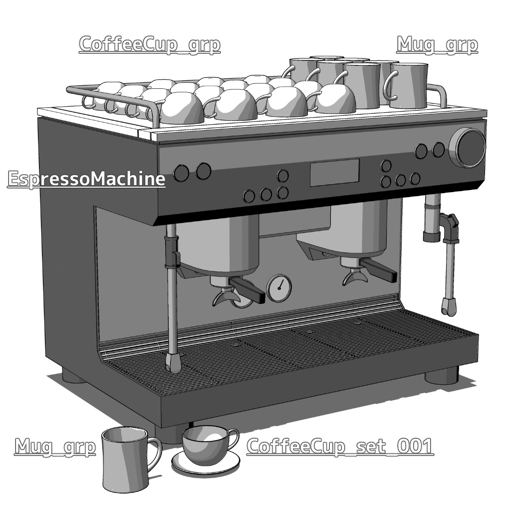 EspressoMachine_v01 【CLIP STUDIO用データ】