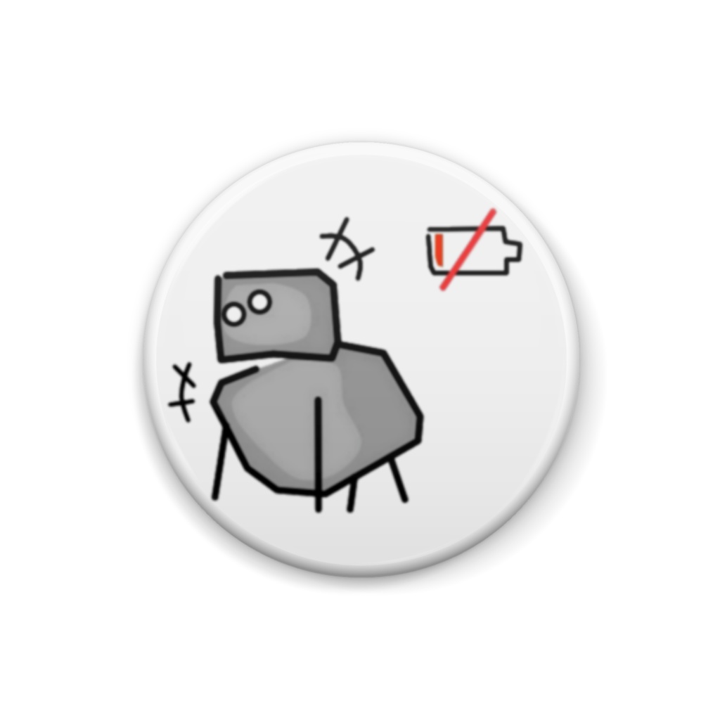 BSC缶バッジ【電池切れ】