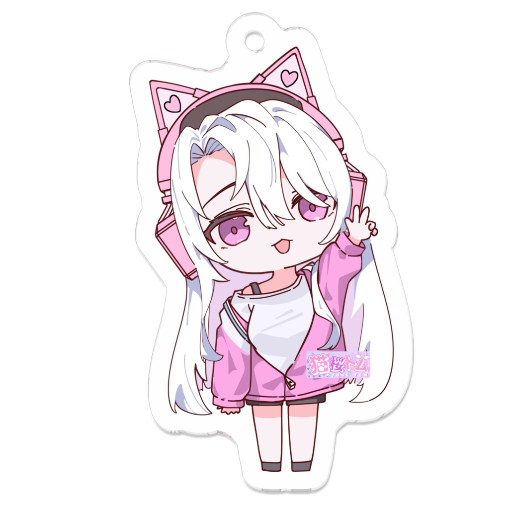 おはトムアクリルキーホルダー 50×50mm