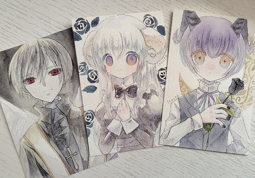 【フレームレス】はがきサイズ原画①
