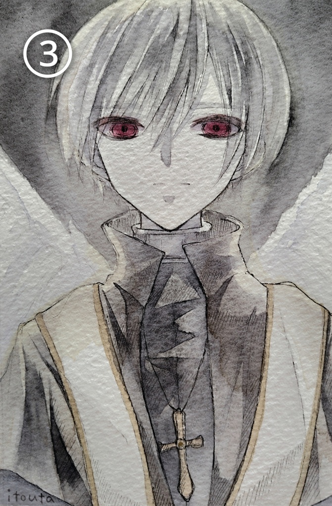 【フレームレス】はがきサイズ原画①