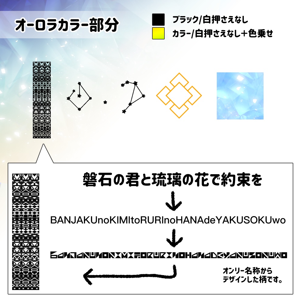 鍾タル 君と瑠璃 オーロラポーチ 【再販】