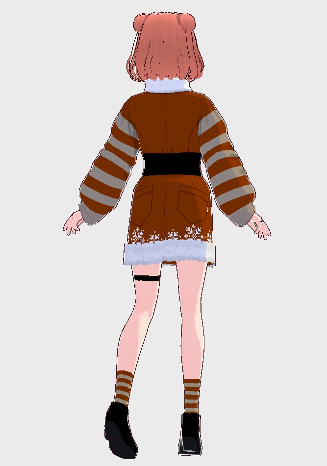 ■Vroid■2022Xmas'ワンピース・ミニスカートセット